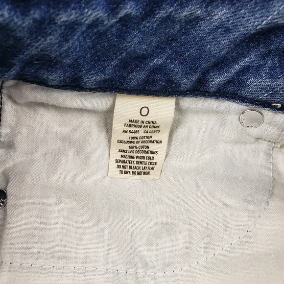 American Eagle sparkle star pocket denim shorts size 0 - Picture 7 of 10